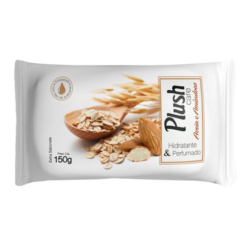 Sabonete Plush Aveia e Amêndoas 