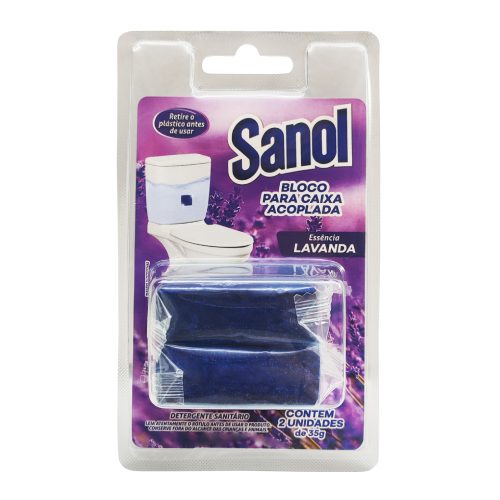 Bloco para Caixa Acoplada Lavanda 2 Unidade