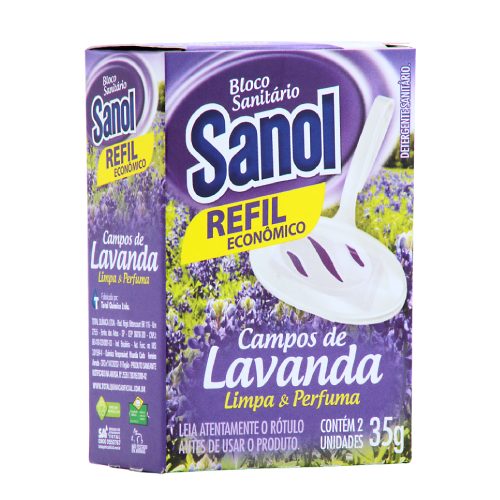 Bloco Sanitário Sanol Refil Campos de Lavanda