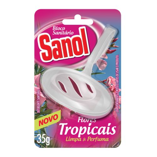 Bloco Sanitário Sanol Flores Tropicais 