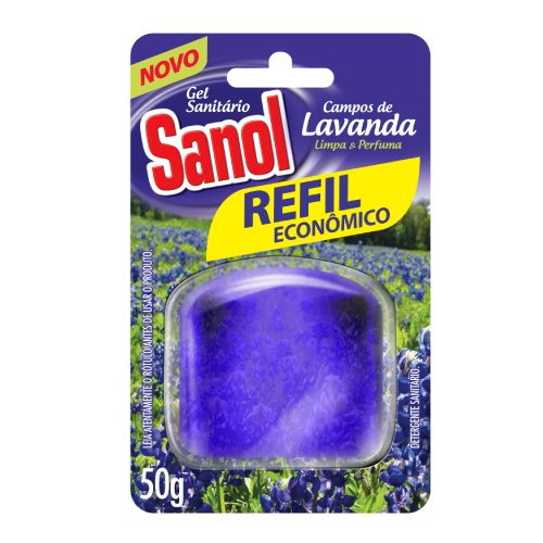 Gel Sanitário Sanol Campos de Lavanda Refil
