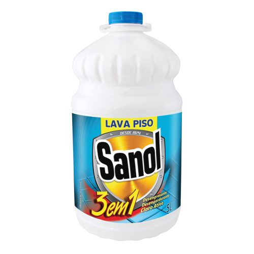 Lava Piso Sanol 3 em 1 5L
