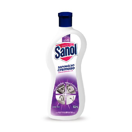 Saponáceo Cremoso Lavanda Sanol 500mL