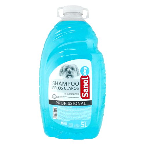 Shampoo Pelos Claros Profissional Sanol Dog 