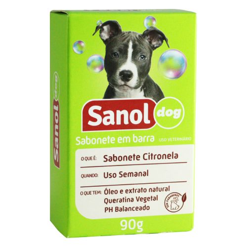 Sanol Dog Sabonete em Barra Citronela 