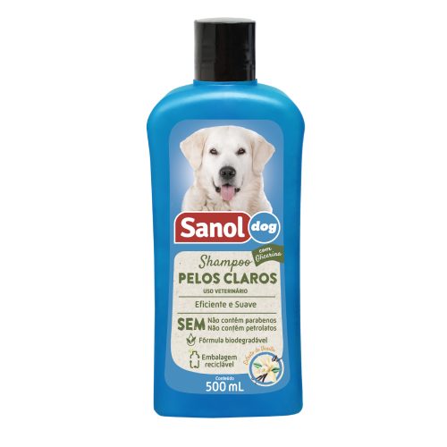 Sanol Dog Shampoo Pelos Claros