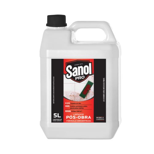 Limpador Pós Obra Sanol Pro 5L