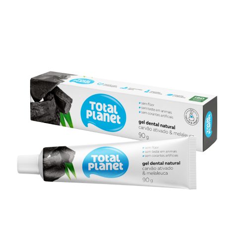 Gel Dental Carvão Ativado e Melaleuca Total Planet 