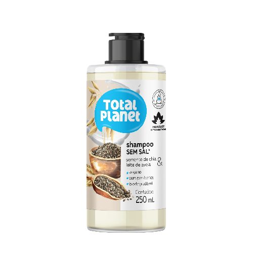 Shampoo Semente de Chia & Leite de Aveia Total Planet