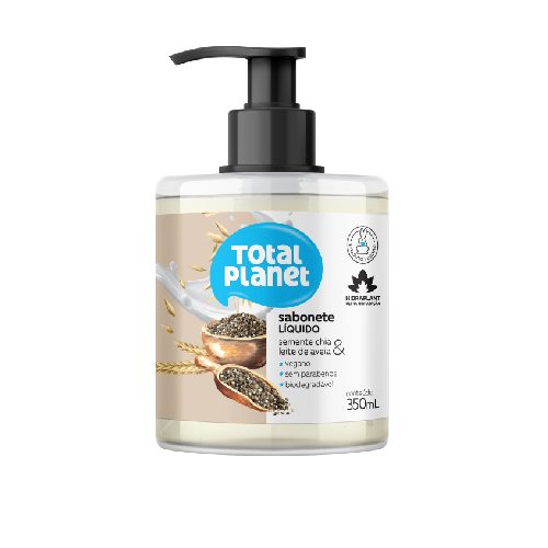 Sabonete Liquido Semente Chia & Leite de Aveia Total Planet