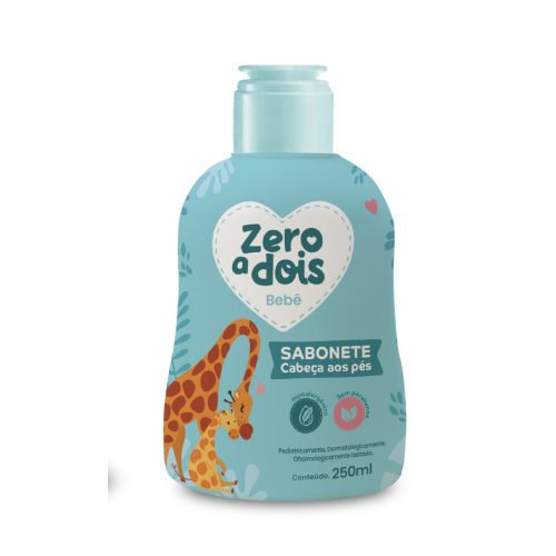 Sabonete Cabeça aos Pés Zero a Dois  250mL