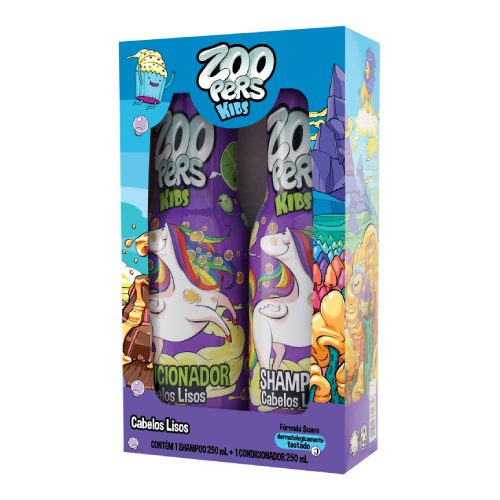 Kit Cabelos Lisos Zoopers 250mL