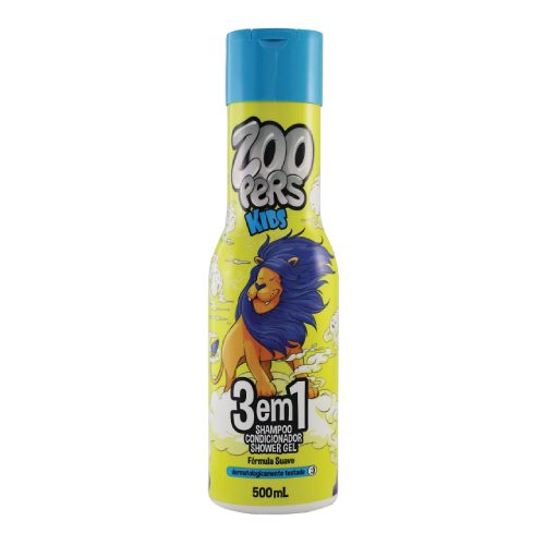 Shampoo Condicionador e Shower Gel Zoopers